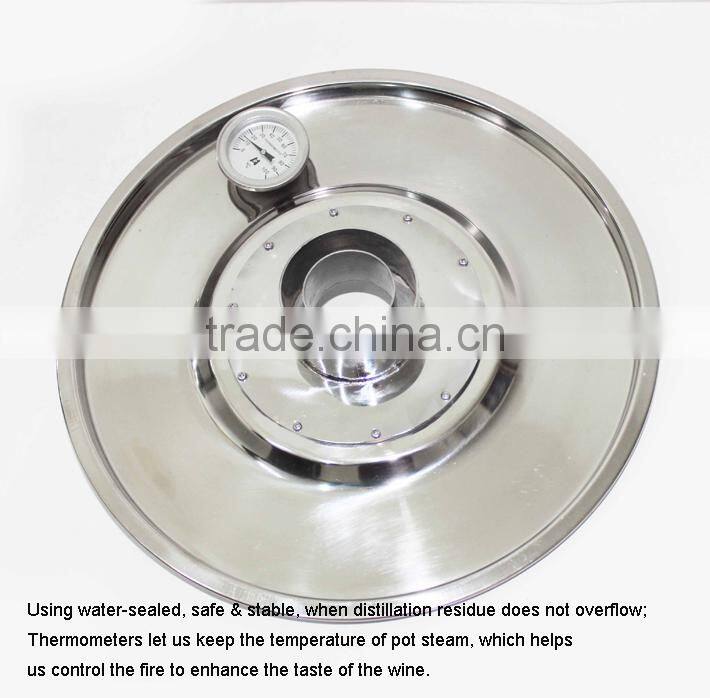 Large Capa!18L Household Stainless Steel Water Seal Alochol Distiller For Sale Home Wine Distiller Distillation/Brewing Device
