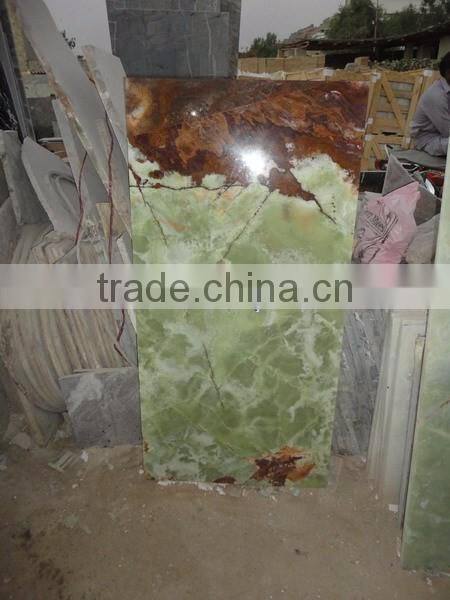 EXPORTER OF LIGHT GREEN ONYX TABLE TOPS COLLECTION