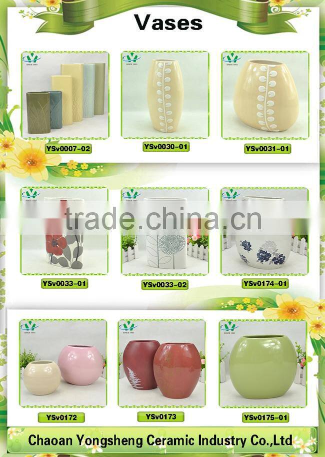 Ivory Tall Ceramic Vase Wedding Decoration