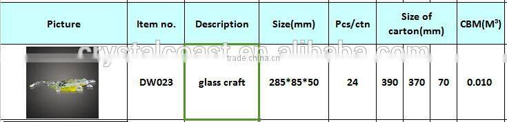 marine life size crocodile statues glass craft as gifts for men