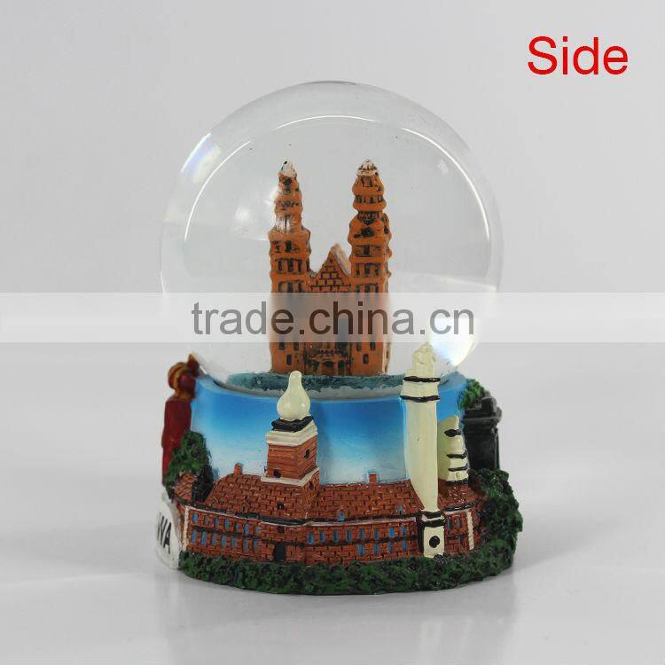 Resin funny poland souvenir snow globes