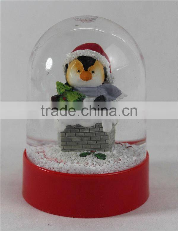 Acrylic snowman snow globe for gifts decoration