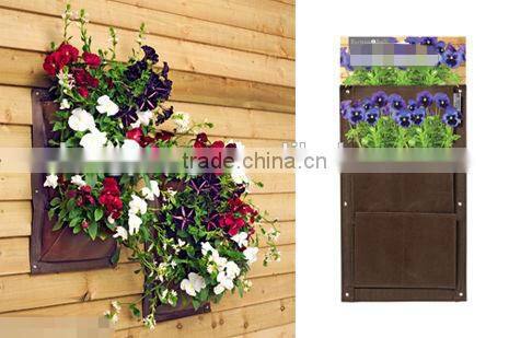 Indoor Hanging Planters,Floral Felt Living Wall Planter Vertical Garden Bags