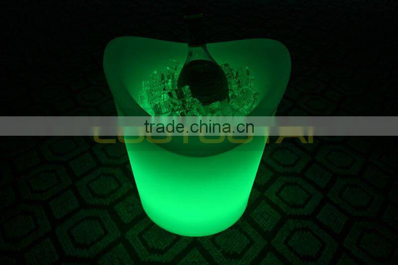 L31*W29*H34CM led light glowing win bucket/led ice bucket /led illuminated ice wine bucket