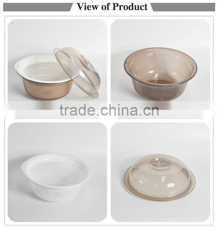 Wholesale plastic round vegetable storage basket for daily life