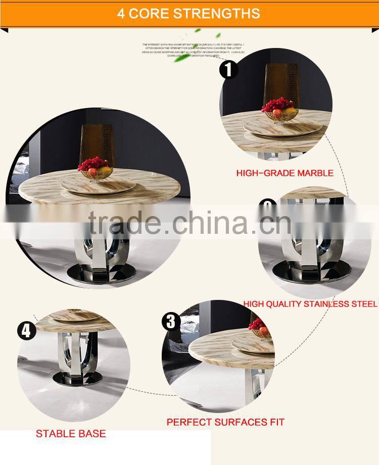 TH704-1 Xinqing Modern Furniture Round Dining Table for sale