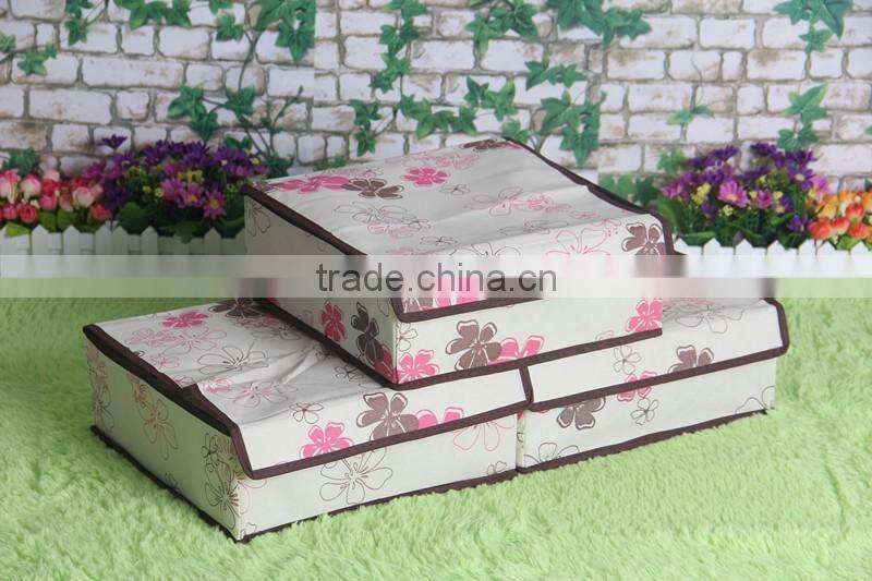 N491 High Quality Underwear Travel Non Woven Box Foldable Storage box