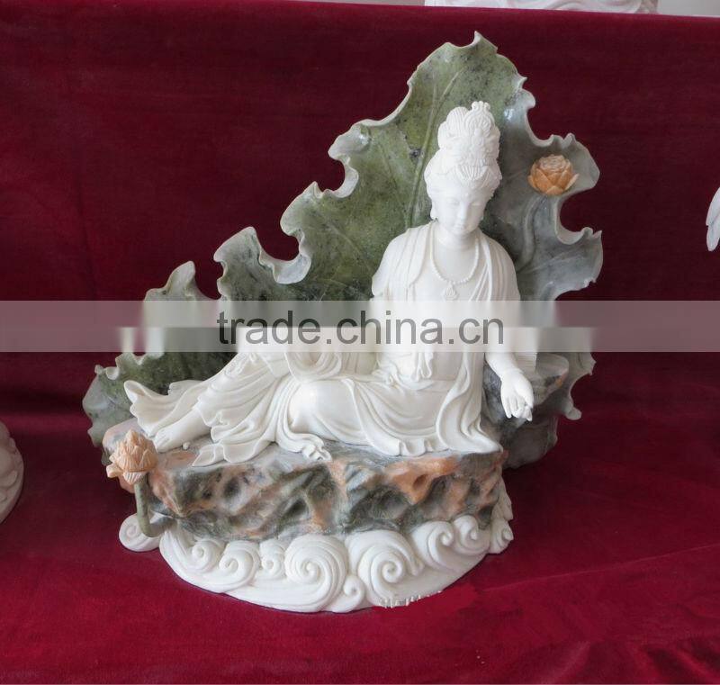 hand carved home decoration small marble stone buddha statue