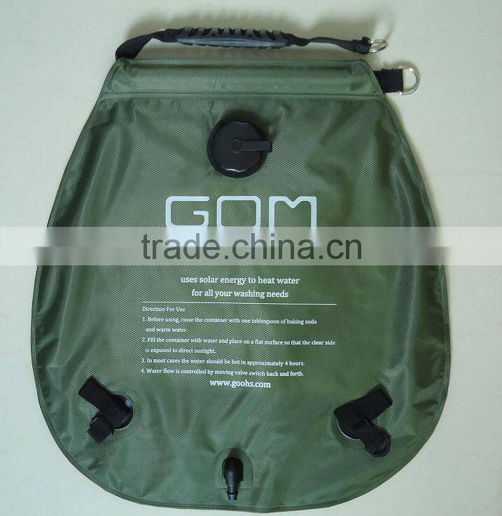 (C1021) 2015 new camping hanging solar shower bag 5 gallon