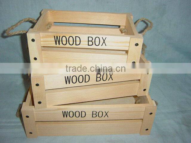 small wooden crates wholesale