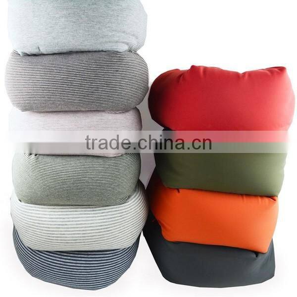 New products no imprinting strip bolster cushion cotton travel neck sleeping anti wrinkle neck pillow made in china