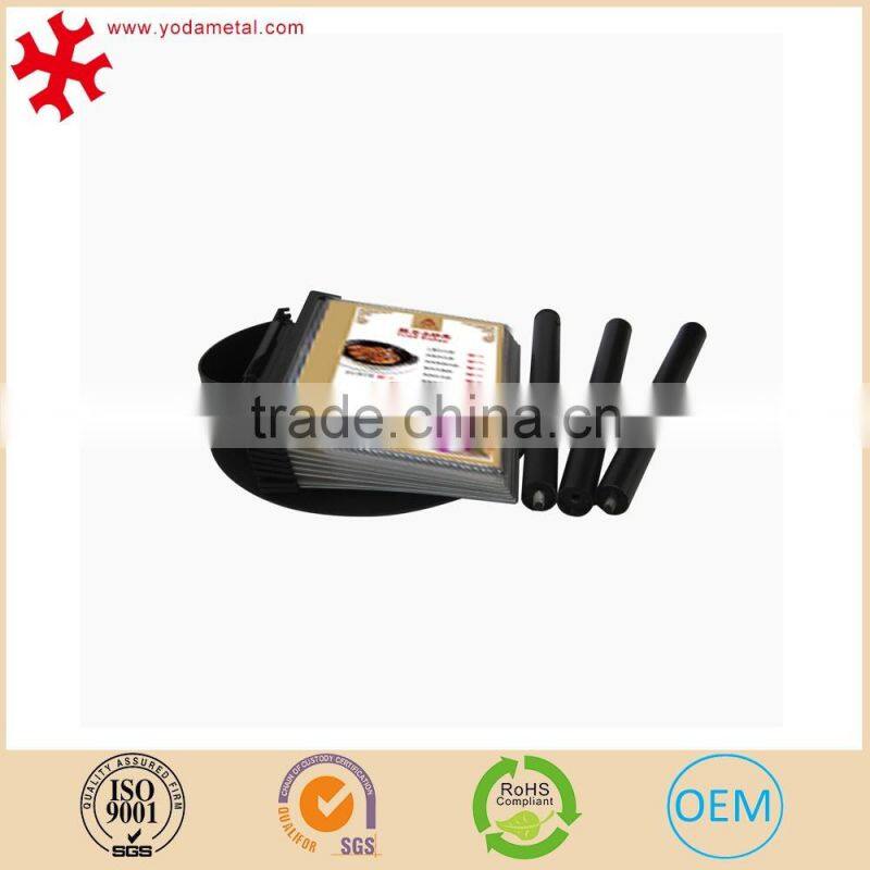 Promotional adjustable floor standing acrylic menu holder for restaurant