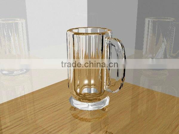 Clear creative style beer glass mug