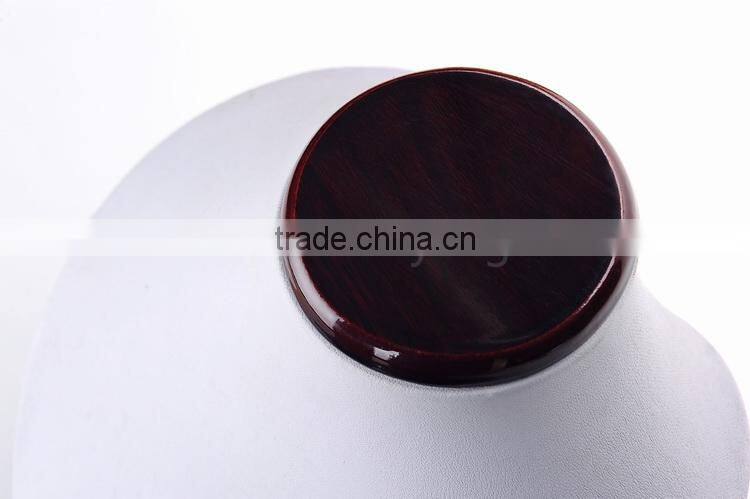 Wholesale jewelry display neck stand leather 18cm tall