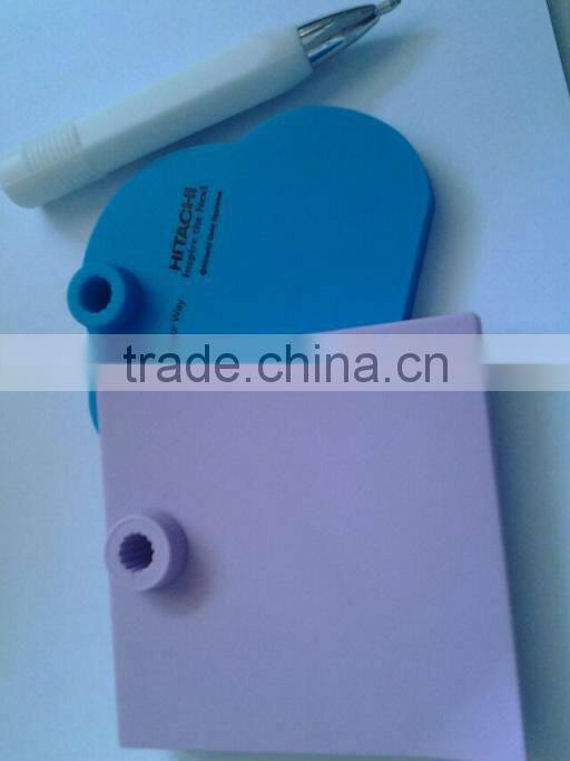 silicone erasable memo pad with pen