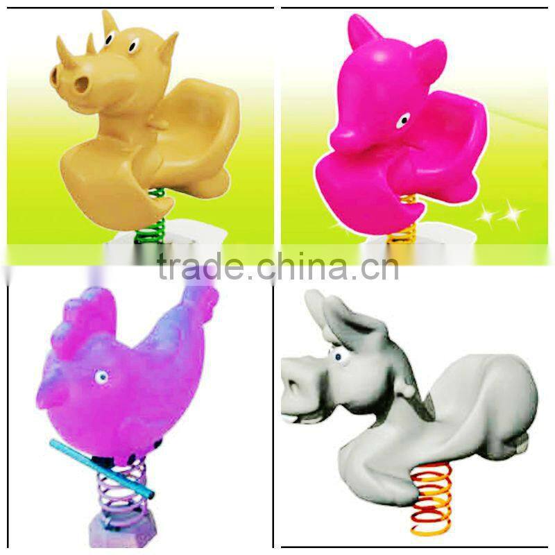 AMAZING!!ATTRACTIVE!!HIGH QUALITY PLASTIC SPRING KIDS OUTDOOR ROCKING HORSE(HC-16705)