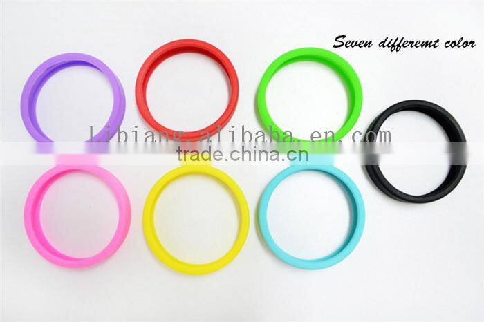 Rainbow color multifunctional universal silica gel hand ring