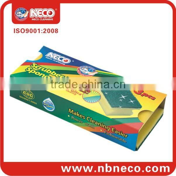 Kitchen cleaning sponge, sponge block