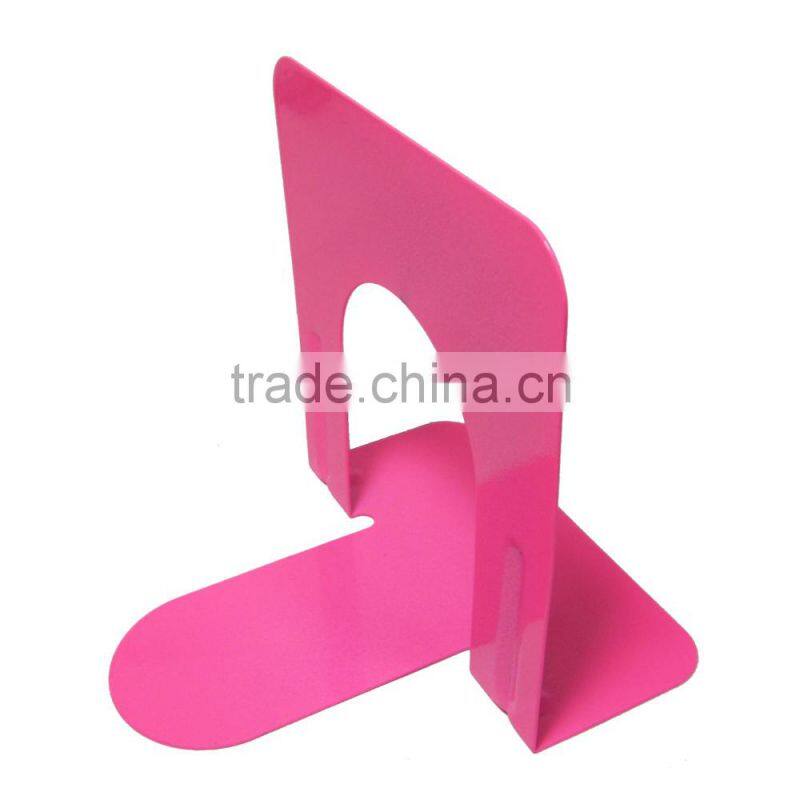 High quality colored classic 5" metal simple bookends