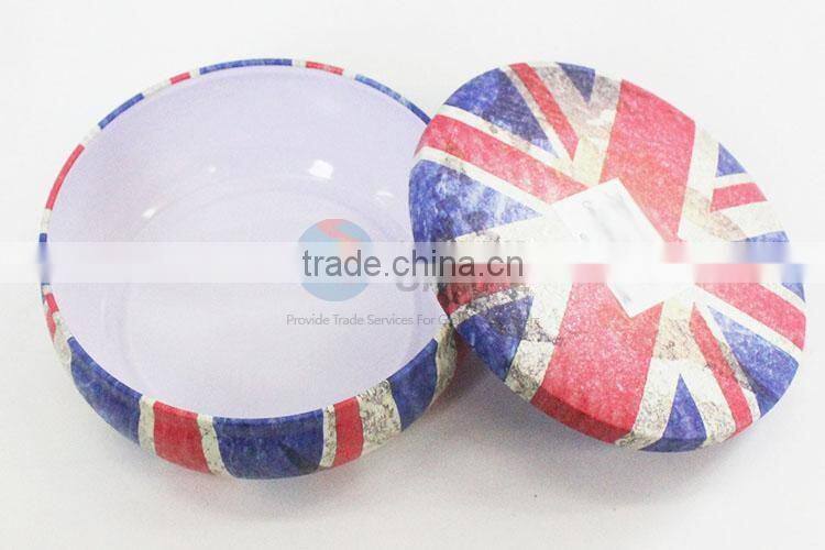 UK Flag Bowl Shap Tin Box