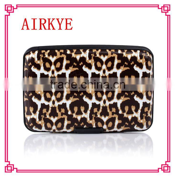 High quality RFID aluminum business credit card holder wallte