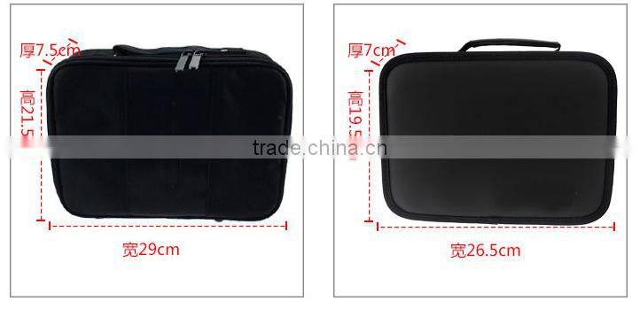 Black PU handle hairdresser tool organizer bag