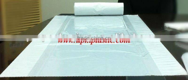 disposable plastic garment bags in dry cleaner