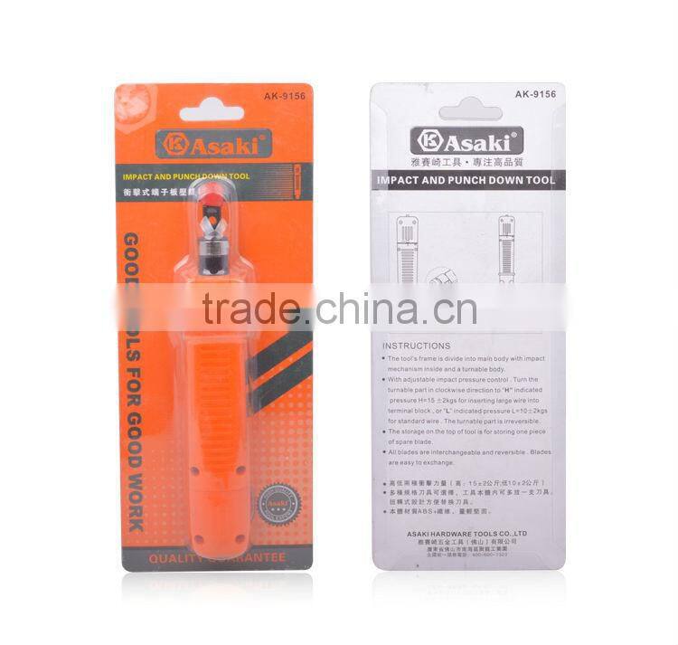 Impact and punch down tool cable stripper crimping tool