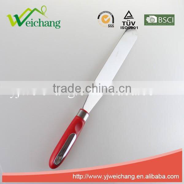 WCE6048 Professional Cake Decorating Tools - 9", Stainless Steel Cake Spatula with hard wood handle
