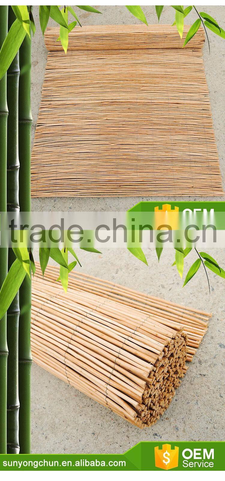 eco-friendly rolling willow fencing mat for swimming pool decoration