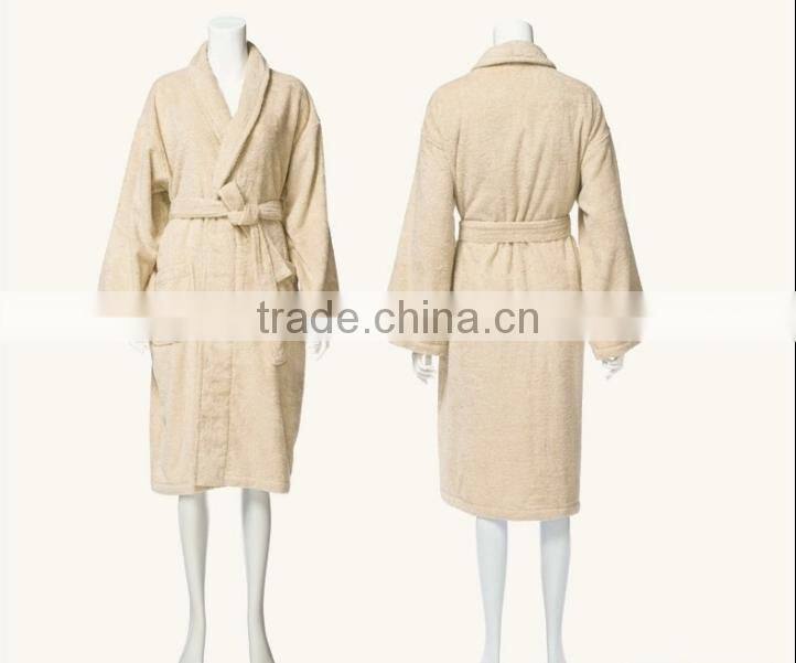 100% Cotton Terry Bathrobe Hotel Robe,100% organic cotton hotel bathrobe,nightwear gown
