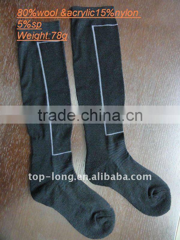 80%Merino Wool kint long socks men