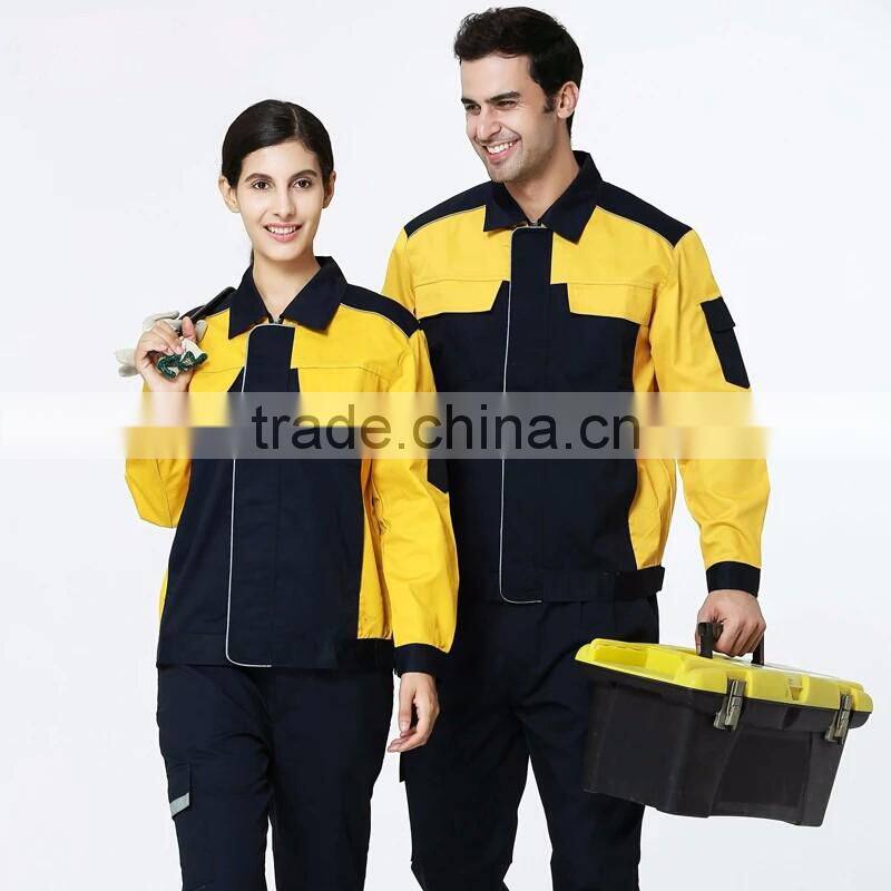 2017 Customized fashion maintenance factory coverall long-sleeve uniform