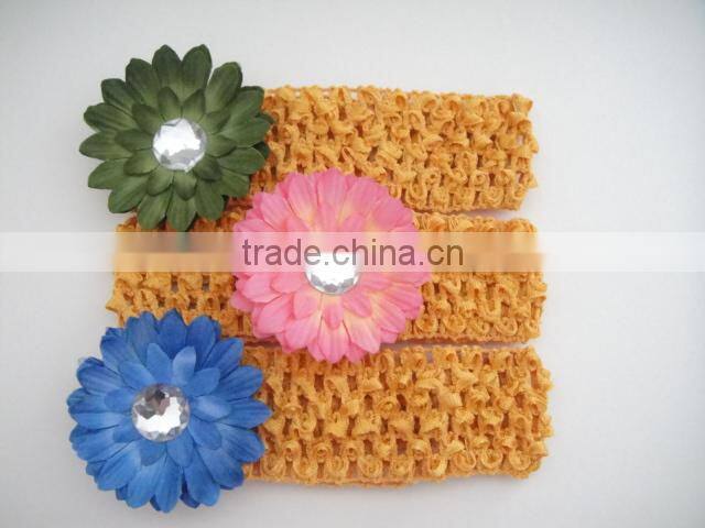 24 colors IN STOCKcrochet elastic headbands