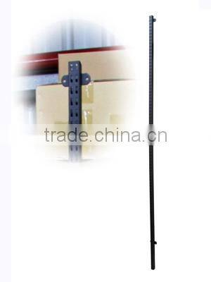 Black 1" Double Slotted Pole Tubing and Standard for clothes shop