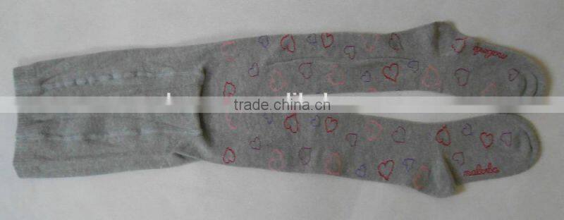 custom tights kid tights with jacquard pattern