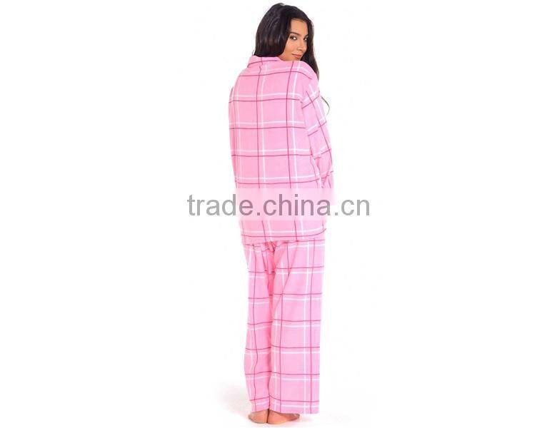 Sexy 100% Fleece Check ladies winter nighty