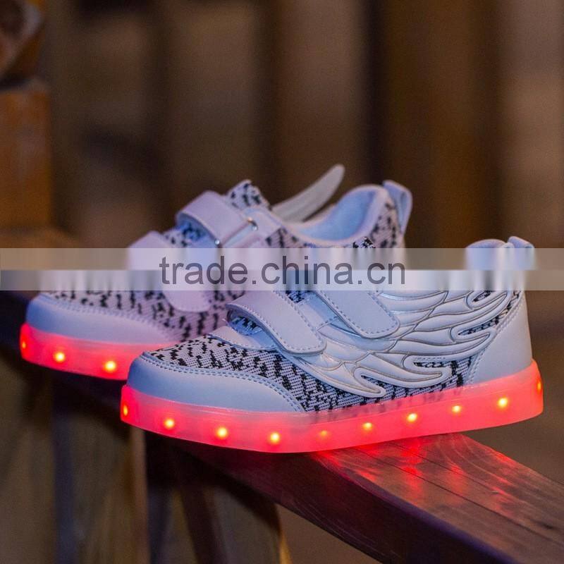 PromotionTPR Summer led kids shoes flat flashing sneakers