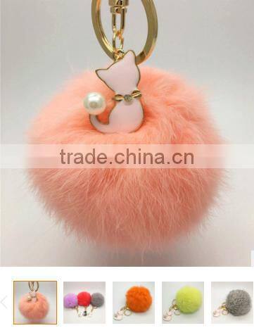 evil eye faux fur pom pom keychain bag charms fake fur glasses bag charms car hangers imitation fur ball keychain gifts