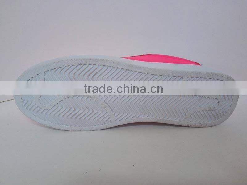 Fashionable pu leather casual men and women shoes and sneakers 2016