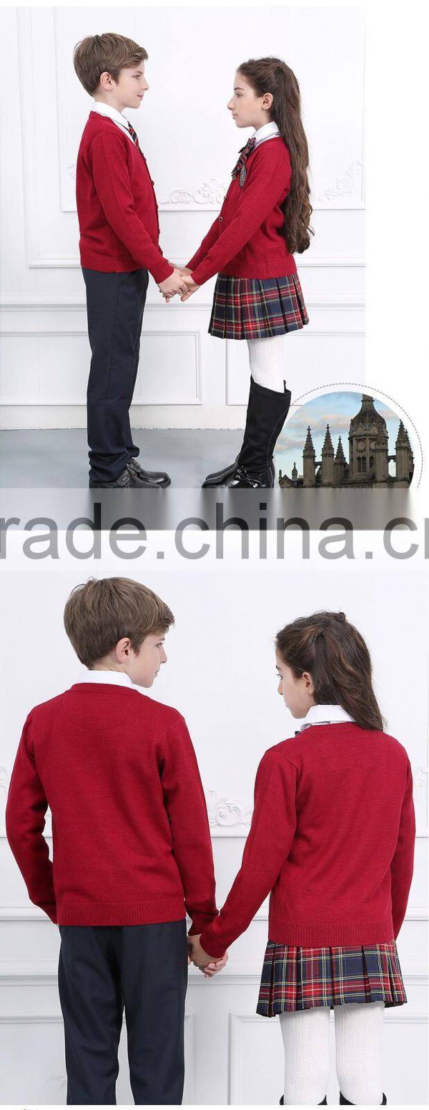 Fashionable western style primary school uniform designs