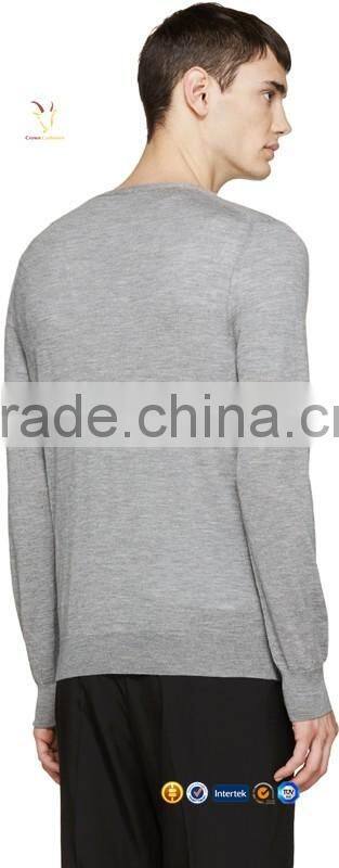 2016 Latest Mens Grey Cashmere Cardigan Sweaters