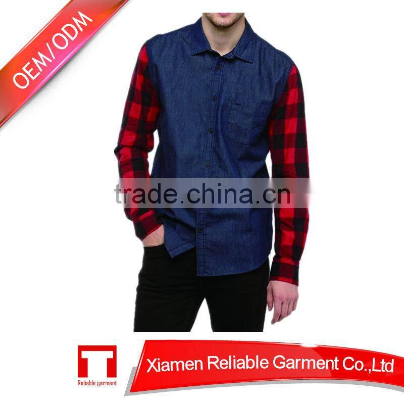 Wholesale men's shirt /latest shirt designs for men cheap online clothes shopping