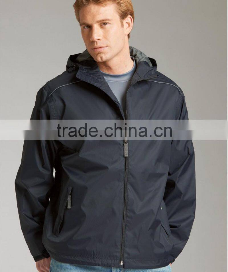 Men's lightweight hooded windbreaker breathable membrance jacket