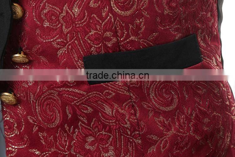 Juqian custom 5 start summer restaurant manager hotel waiter receptionist uniform designs with embroidery vest