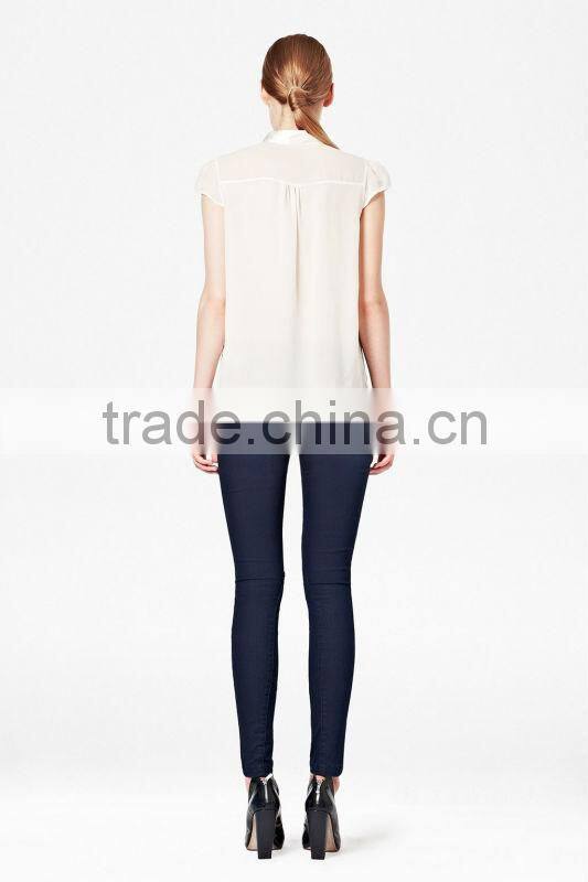 Ladies Cap Sleeve Blouse Top