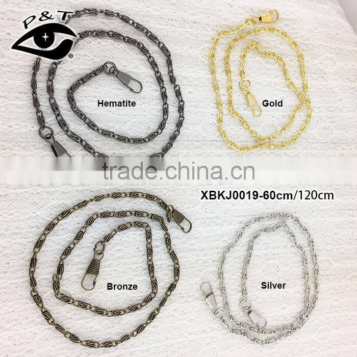 42cm Metal Handbag Chain Metal Chains for Purses Zinc Alloy Plating Jewelry Findings Bag Hardware Accessories for Bags Garment