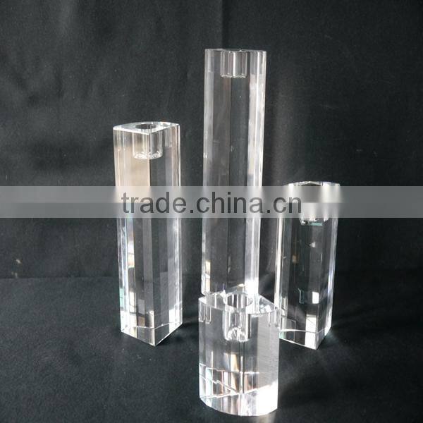 Hot Sale !!! Upscale crystal cube candle holder for tea light candle holder Centerpieces JKC-0003