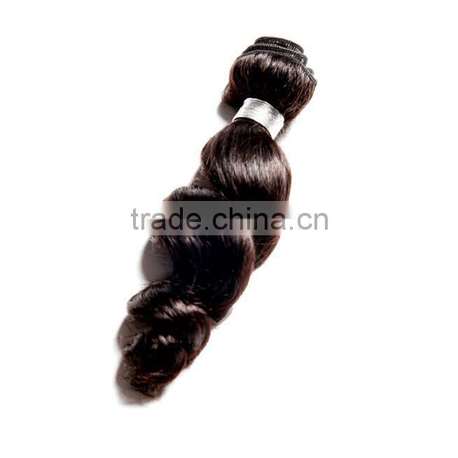 Factory supply 100% human hair extension 8inch Indian temple hair wholesale loose wave 7a virgin hair weaving