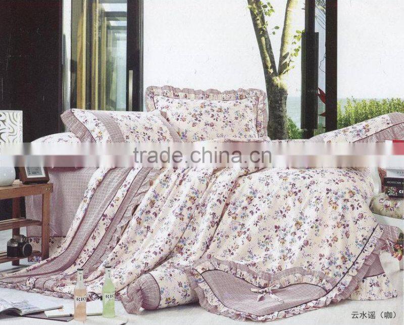 Custom cotton rabbit micro fleece bedding set